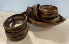 Wood Bowls and Serving Bowl