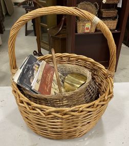 Large Woven Basket and Small Basket