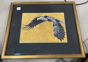 Watercolor of Eagle by Debbie Barnet