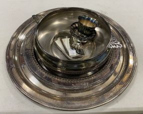 Large Silver Plate Trays