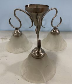 Three Arm Metal Light Fixture