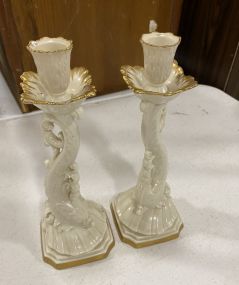 Pair of Lenox Candle Holders