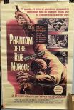Original Theater Poster PHANTOM OF THE RUE MORGUE HORROR 1954
