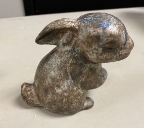 Peters Pottery Nutmeg Rabbit Sculpture