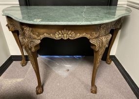 Hekman Ball-n-Claw Demilune Console Table