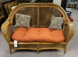 Wicker Patio Loveseat