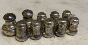 10 Sterling Salt & Pepper Shakers