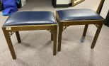 Pair of Chippendale Style Stools