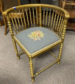 Antique French Gold Gilt Corner Chair