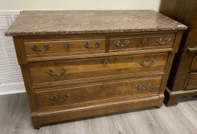 Victorian Style Marble Top Dresser