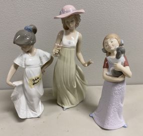 Three Nao by Lladro Figurines
