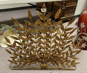 Gold Gilt Tree Fire Screen