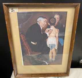 Norman Rockwell Doctor Check Up Print