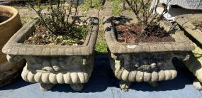 Pair of Concrete Planters