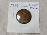 1865 2 Cent Piece