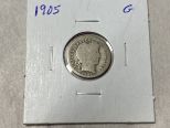 1905 Barber Dime