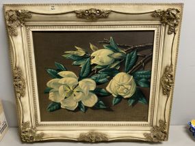 Framed Signed Print of Magnolias