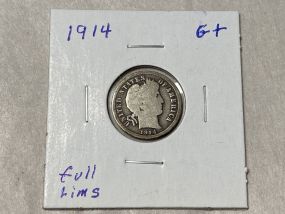 1914 barber Dime