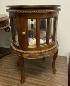 Reproduction Round Curio Table