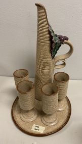 Stoneware Pitcher Set