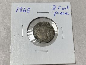 1865 3 Cent Piece