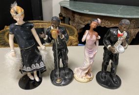 Four 1920's Style Figurines