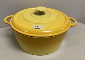 Yellow France Metal Cooking Pot