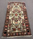 Vintage Persian Wool Rug 2'7 x 4'9