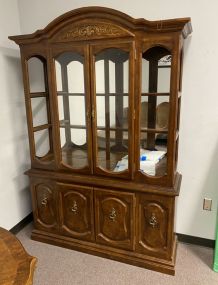 Late 20th Century Cherry China Cabinet