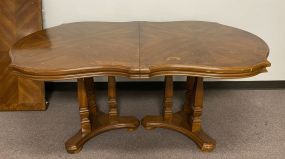 Late 20th Century Cherry Double Pedestal Dining Table