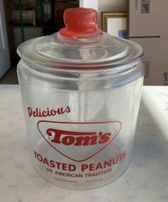 Tom's Peanut Glass Jar