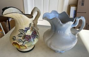 Two Ceramic Ewers