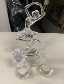 Glass and Plastic Ballerina Figurines