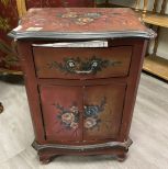 Modern Floral Side Cabinet