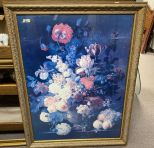 Large Framed Flower Print