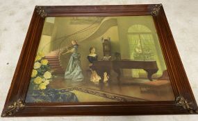 Vintage Music Room Print