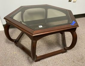 Cherry Octagon Asian Style Coffee Table