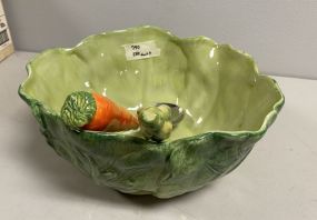 Valeria Ceramic Leaf Salad Bowl
