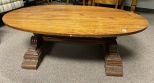 Oval Mahogany Coffee Table