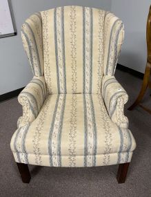 Upholstered Wing Back Arm Chair