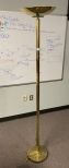 Mid Century Style Brass torchiere Floor Lamp