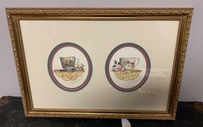 Signed Sandy Clough Tea Cup Prints