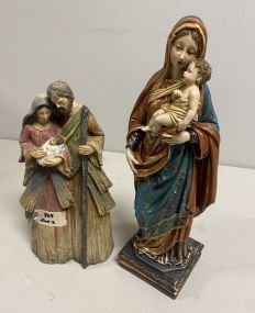Two Collectible Nativity Figurines