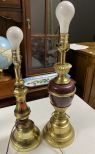 Two Brass Lamps