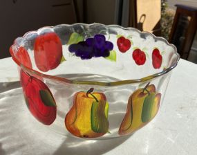 Glass Painted Bowl