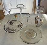 Glass Stemware and Plates