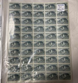 Sheet of The Homestead Act 100 Years 1862-1962 Stamps