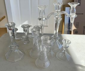 Collection of Glass Candle Holders