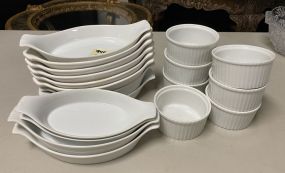 HIC Japan Ironstone Luncheon Trays and Bowls