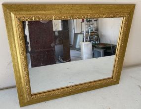 Small Gold Color Framed Mirror